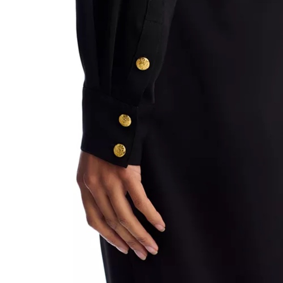 Veronica Beard midi wright dress 16 nwt black dress shirtdress $545 - Picture 8 of 13